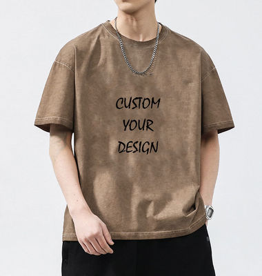 WASHED XMAMLON RTS OEM Vintage 250G Oversized Streetwear heavyweight t-shirt for men