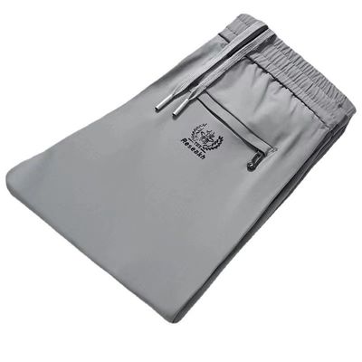 Polyester/Spandex Blend Men's Regular Fit Joggers with Elastic Waistband and Drawstring