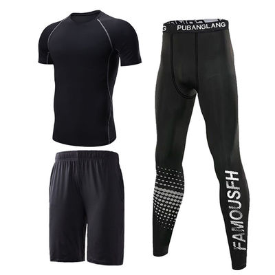 Adults Tight Workout Pants Quick Drying Sports Suit Printed Running Sportswear Tights
