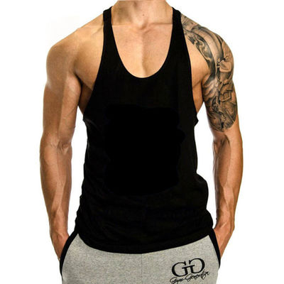 RTS OEM Digital Printing Gym Cut Off Tank Sleeveless for Men's Athletic Wear