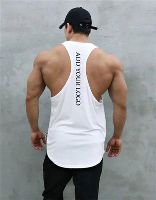 RTS OEM Digital Printing Gym Cut Off Tank Sleeveless for Men's Athletic Wear