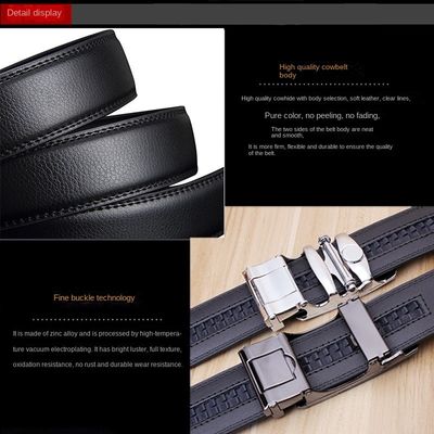 110-125cm Length Custom Logo Leather Belt for Men Leather characteristics spilt cowhide
