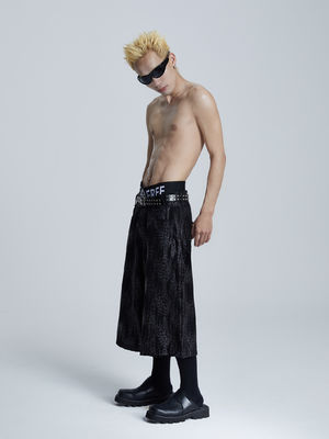 Loose Knitting Fabric Wide Leg Trousers Summer Pants for Women Ladies
