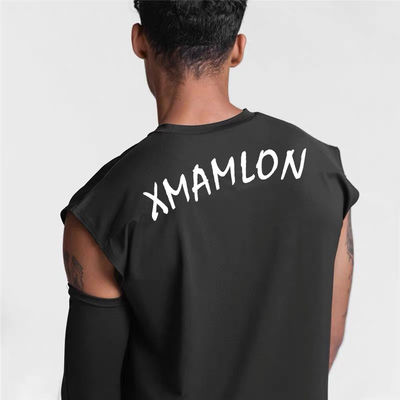 Unisex Graphic Digital Printing Gym Cut Off Sleeveless Vest XMAMLON Custom OEM RTS
