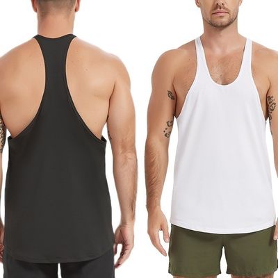 XMAMLON Custom Gym T-Shirt Vests for Men's Graphic Tshirt Sleeveless Tank Top Cotton