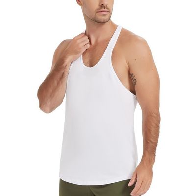 XMAMLON Custom Gym T-Shirt Vests for Men's Graphic Tshirt Sleeveless Tank Top Cotton