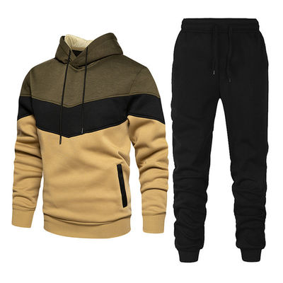 Adults Unisex Hoodies 100% Cotton Sweatshirt And Sweatpants Set Solid Thick Hoodie