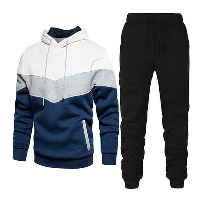 Adults Unisex Hoodies 100% Cotton Sweatshirt And Sweatpants Set Solid Thick Hoodie