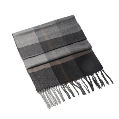 Football Team Fans Jacquard Scarf Custom Knitted Winter Scarf with Plaid Pattern
