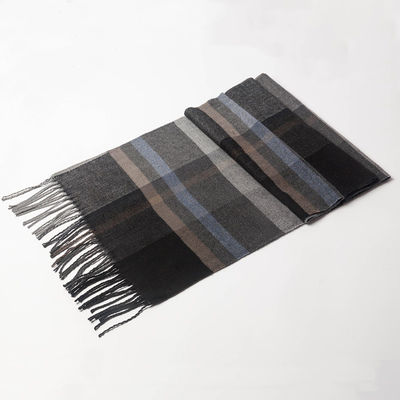 Football Team Fans Jacquard Scarf Custom Knitted Winter Scarf with Plaid Pattern