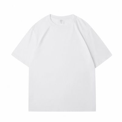 Men's Custom Heavy 100% Cotton Oversize T Shirt Blank Mock Neck Heavyweight Multi-color