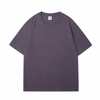 Men's Custom Heavy 100% Cotton Oversize T Shirt Blank Mock Neck Heavyweight Multi-color