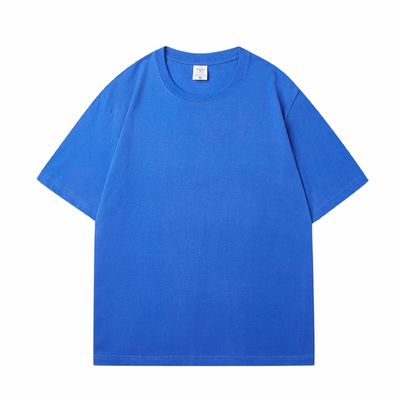 Men's Custom Heavy 100% Cotton Oversize T Shirt Blank Mock Neck Heavyweight Multi-color