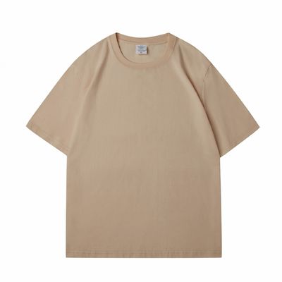 Men's Custom Heavy 100% Cotton Oversize T Shirt Blank Mock Neck Heavyweight Multi-color
