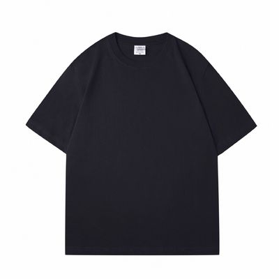 Men's Custom Heavy 100% Cotton Oversize T Shirt Blank Mock Neck Heavyweight Multi-color