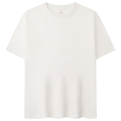 Light Blue Boxy T Shirt Quick Dry Beige Plain Tshirts For Printing Anti-wrinkle Summer
