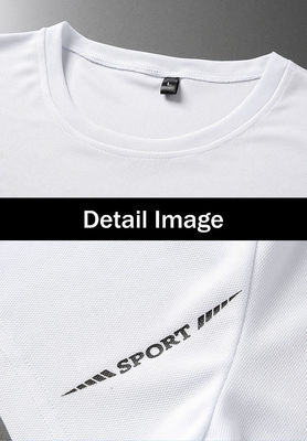 100% Polyester Men's Sets Breathable QUICK DRY Jacket Style T-shirt for Summer