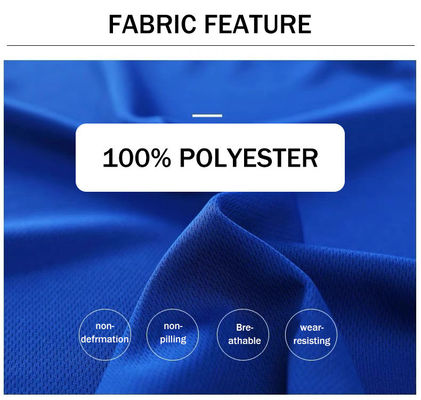 100% Polyester Men's Sets Breathable QUICK DRY Jacket Style T-shirt for Summer