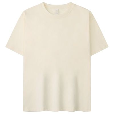 Light Blue Boxy T Shirt Quick Dry Beige Plain Tshirts For Printing Anti-wrinkle Summer