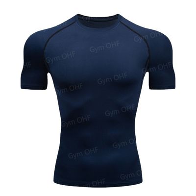 XMAMLON Men's Short-sleeved Tight T-shirt Perfect for Athletic Compression Training