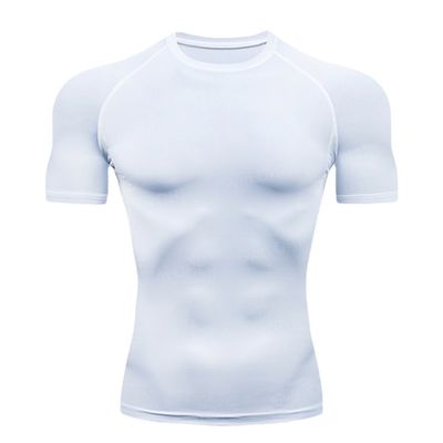 XMAMLON Men's Short-sleeved Tight T-shirt Perfect for Athletic Compression Training