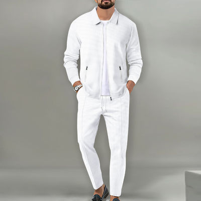 Tracksuit Set for Men Fitness Sport Jogger Zipper Jacket Two Pieces Sets