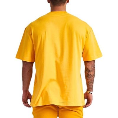 Summer Essential Men's Oversized T-shirt in Knitted Weaving Method and Print Pattern