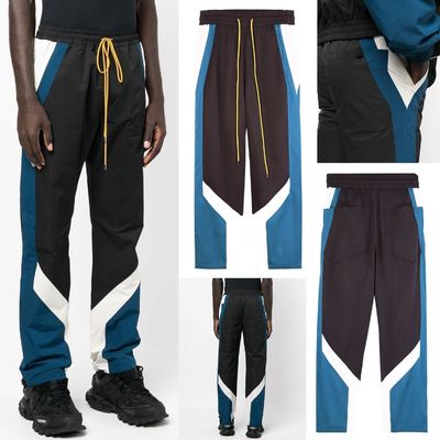 Spring and Autumn Breathable Polyester Patchwork Streetwear Tracksuit for Men's Sets
