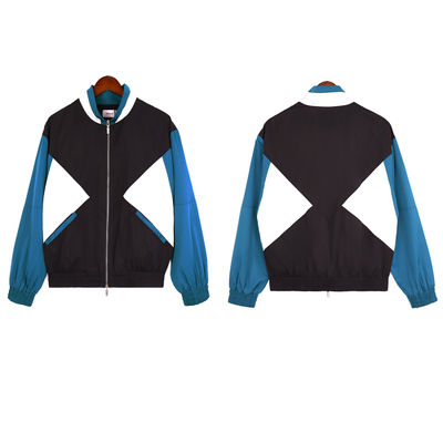 Spring and Autumn Breathable Polyester Patchwork Streetwear Tracksuit for Men's Sets