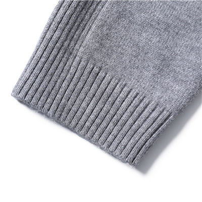 Solid Color Viscose/Cotton Pullover Sweater Slim Fit Turtleneck for Men's Casual Wear