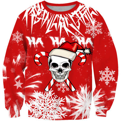 XMAMLON Custom Round-neck Shirt Casual Men's Clothing Sweater Christmas Printed Sweater