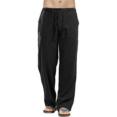 Men's Anti-pilling Cargo Sweatpants Autumn Waterproof Pants with Flat Front Style