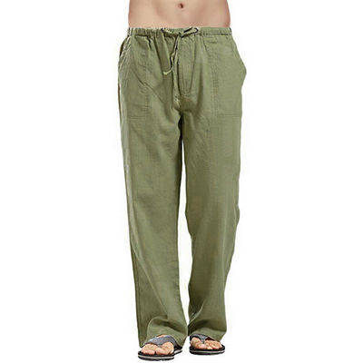 Men's Anti-pilling Cargo Sweatpants Autumn Waterproof Pants with Flat Front Style