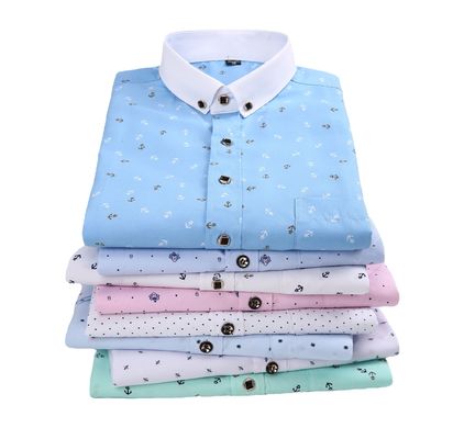 SOURCE Category Men's Long Sleeve Hawaiian Shirt Youth Floral Print Large Size Spot Goods