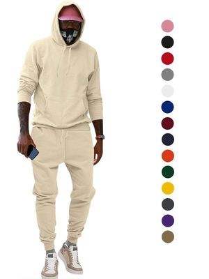 Custom Blank Sweat Suits Men Jogging Set Hoodies Jogging Wear Clothing