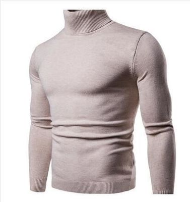 2022 Men's Solid Color Sweater with Two Lapels and High Elastic Material Function