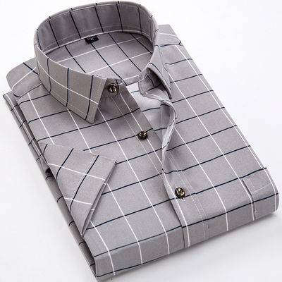Polyester Fiber Men's Summer Floral Print Short-Sleeved Shirt Casual and Youth Design