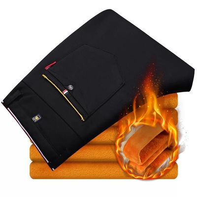 2023 Men's Casual Pants in Pencil Pants Pattern with Fly Opening and Zip Placket