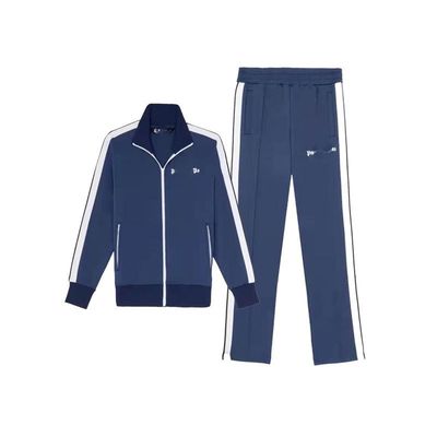 Unisex Embroidered Zip Up Jogging Wear Streetwear  Heat-transfer Printing