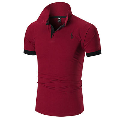 Print Pattern Type 330 Grams Plain Casual Golf Custom Logo Simple Polo Shirt For Men