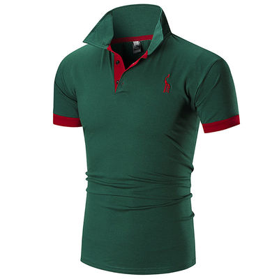 Print Pattern Type 330 Grams Plain Casual Golf Custom Logo Simple Polo Shirt For Men