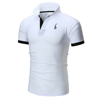 Print Pattern Type 330 Grams Plain Casual Golf Custom Logo Simple Polo Shirt For Men