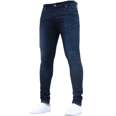 Support 7 Days Sample Order Lead Time Men's Tight Jeans Solid Color Denim Pencil Jeans