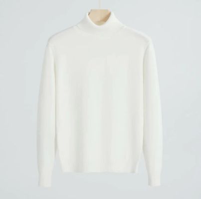 Spring Knitwear High Neck Sweater for Men Windproof Inner Wear Blouse Bottoming Shirt