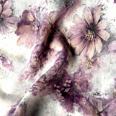 65gsm Wool Blend Felt Foil Stamping Jacquard Acetate Polyester Satin Fabric for Dress