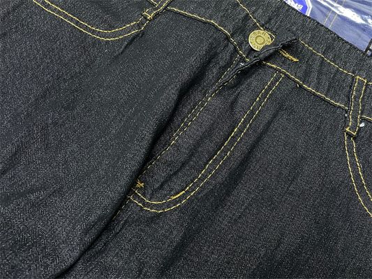 Thick Stretch Mens Jeans Loose Straight Tube High Waist Plus Size Casual Wash SAND WASH