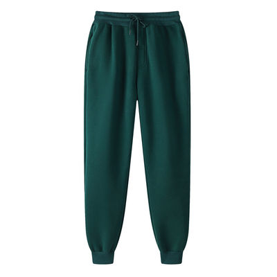 Winter Season Custom 220g Solid Color with Fur Sweatpants Unisex Leisure Sports