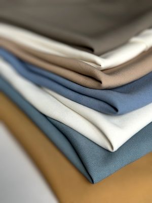 SLUB Style 100% Polyester Antibiosis Stretch Matte Quick Dry Satin Fabric for Dresses