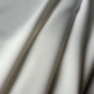 SLUB Style 100% Polyester Antibiosis Stretch Matte Quick Dry Satin Fabric for Dresses