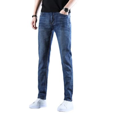 XMAMLON RTS Man Trousers Regular Jeans with Washed Craft and Windproof Technology